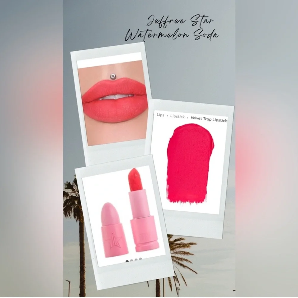 Jeffree Star Watermelon Soda Velvet Trap Lipstick NIB 2/$25